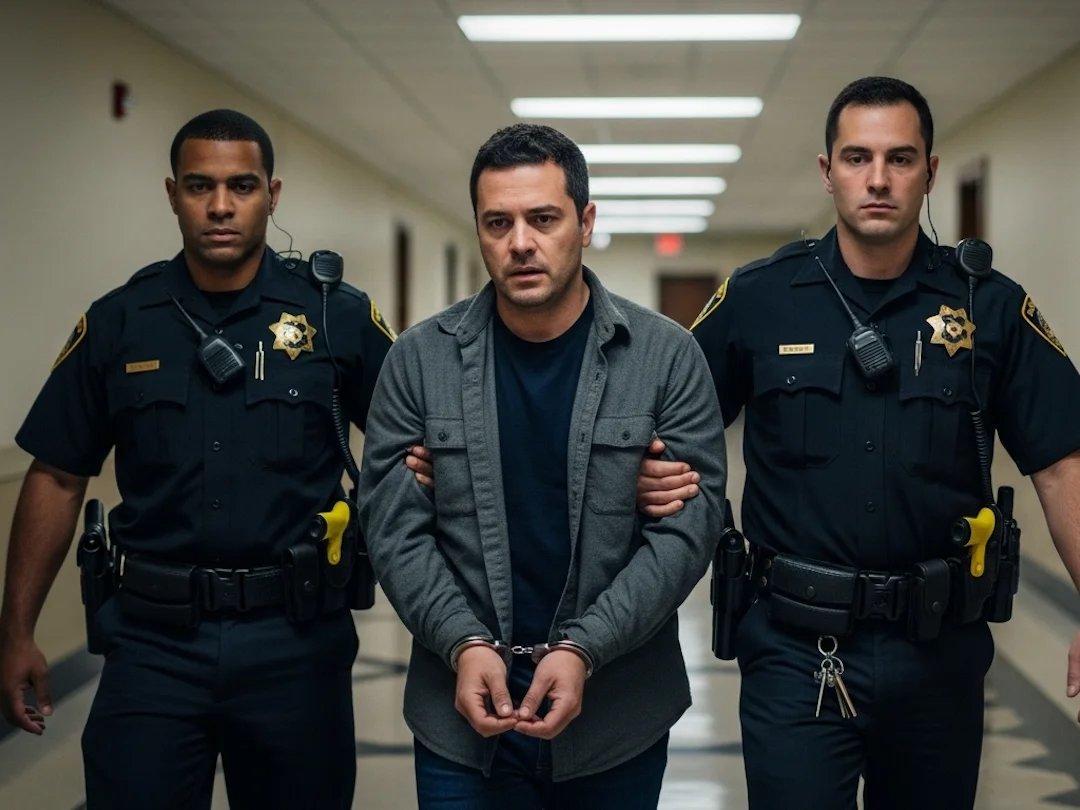 felony bail bond courthouse arrest color scene