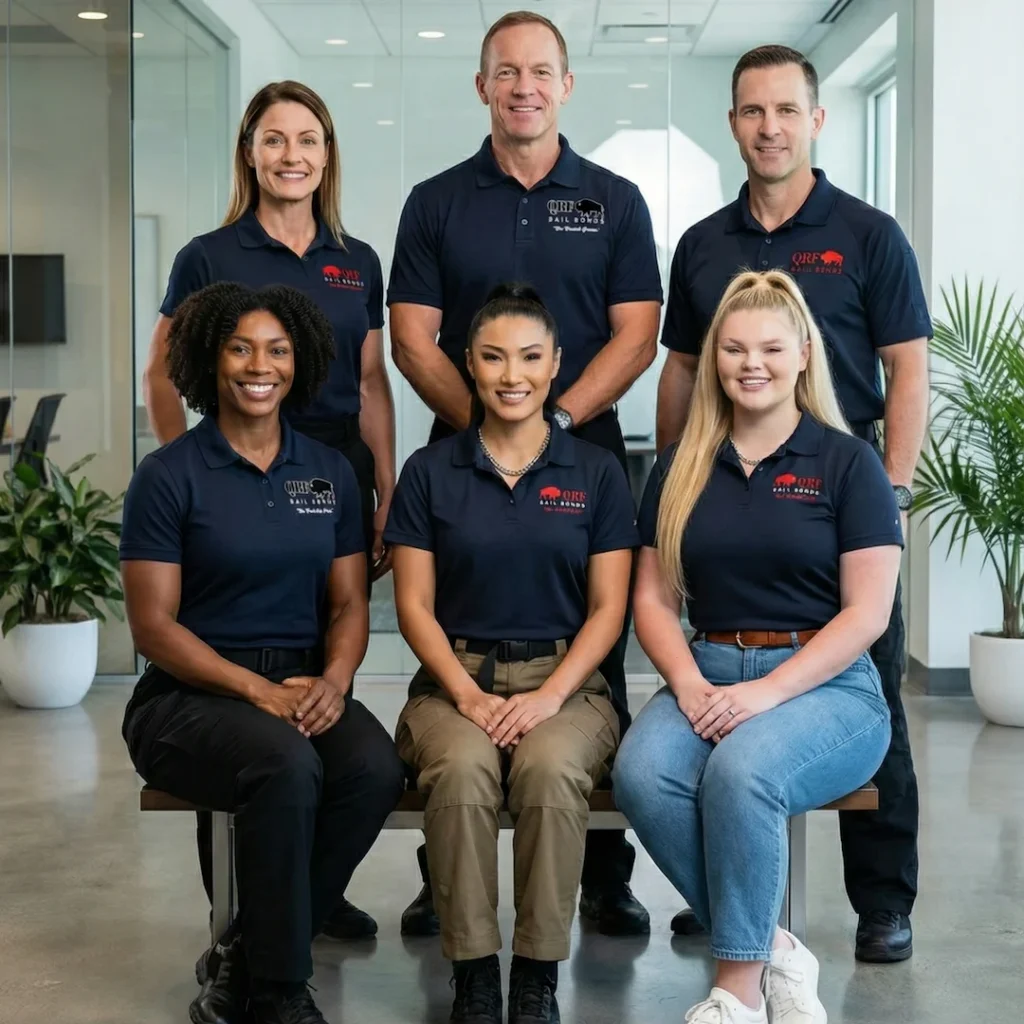 qrf bail bonds team inside office