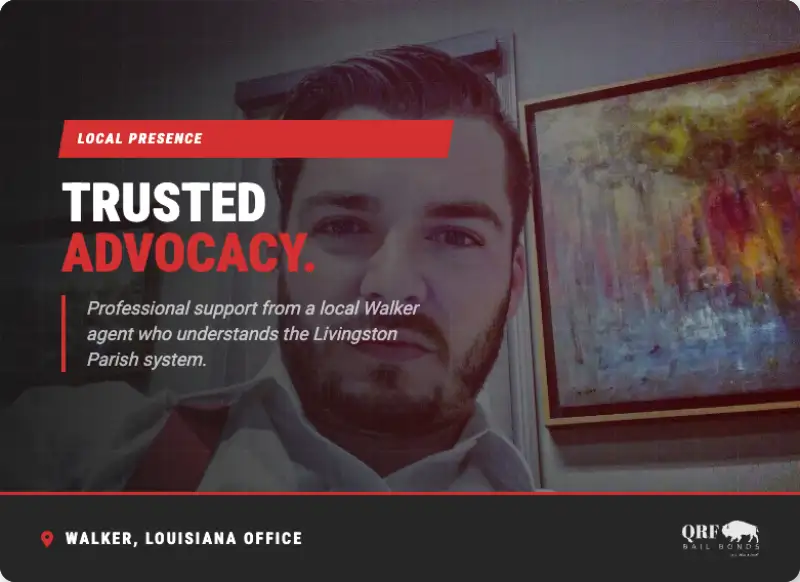 qrf bail bonds walker louisiana trusted advocacy