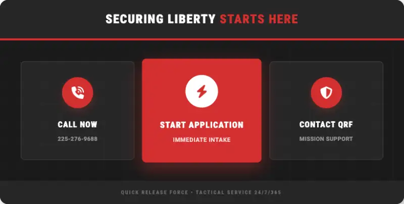 quick release force walker louisiana tactical service application