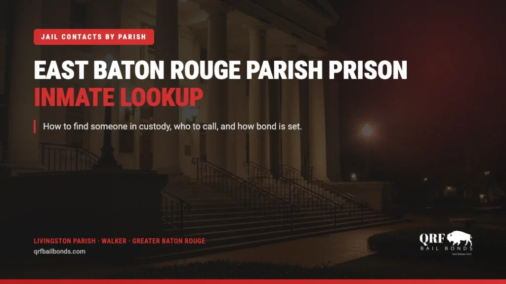 East Baton Rouge Parish Prison inmate lookup