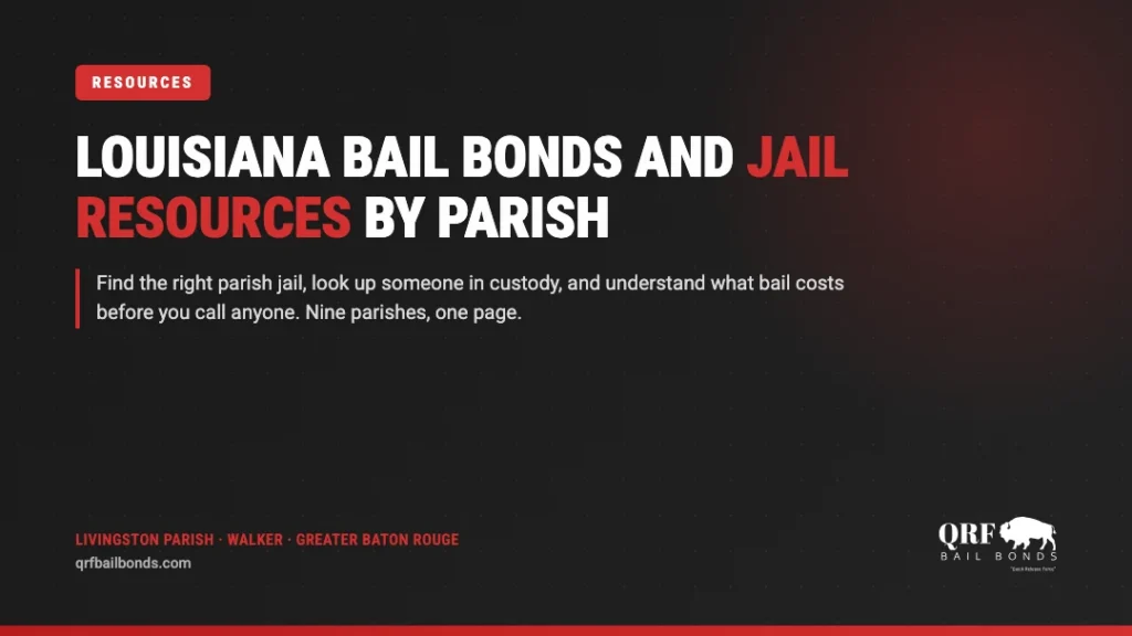 QRF Bail Bonds guide to Louisiana jail resources by parish